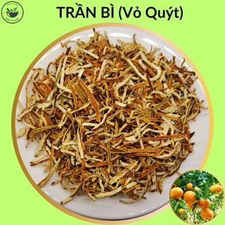 Trần Bì , 100g vỏ quýt chín cắt nhỏ sấy khô