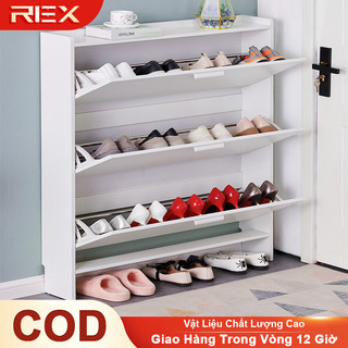 REX Tủ giày gỗ đa năng tiện lợi Kệ giày Thông Minh Perfect Home tủ Cánh Lật 3 Tầng Có Hậu Kín