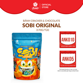 Bánh Quy Cracker & chocolate Sobi original 170g Anko Việt Nam