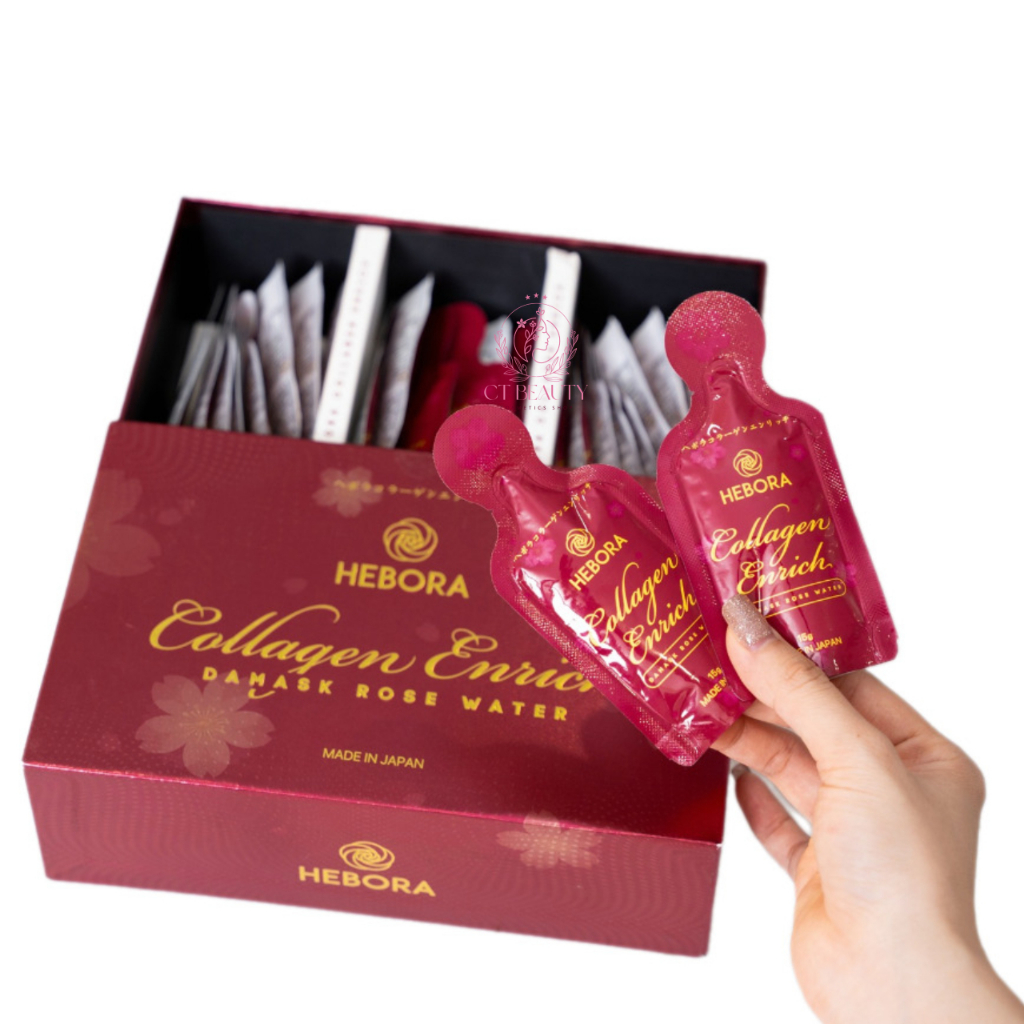 [Lẻ 2 Gói] Nước Uống Hebora Collagen Enrich Dạng Túi Từ Nhật Bản
