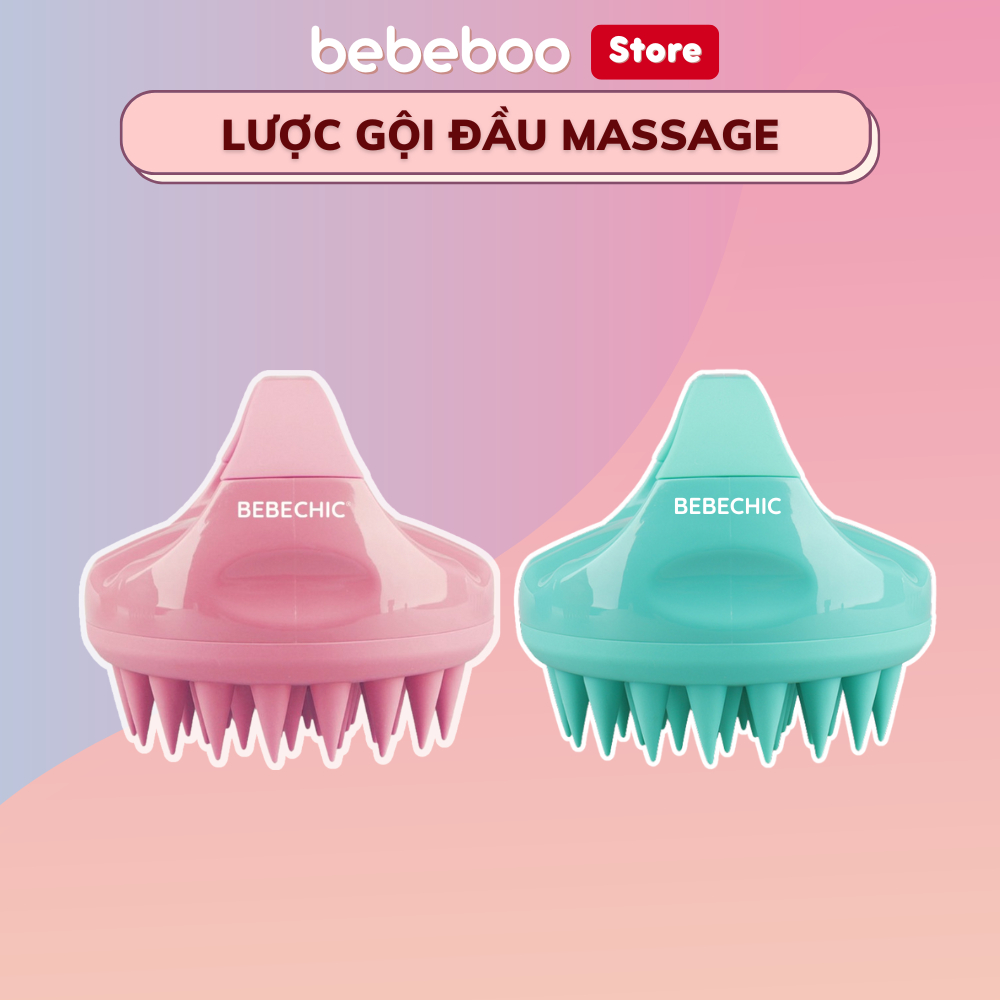  Lược gội đầu massage BEBECHIC - Lược dưỡng sinh giảm rụng kích thích mọc tóc 