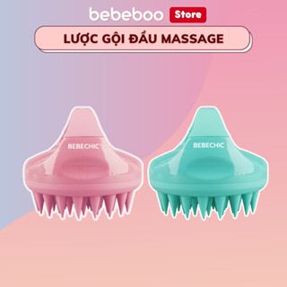 Lược Gội Đầu Massage Tóc BEBECHIC, Chất Liệu Silicon