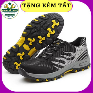 Giày Bảo Hộ Lao Động Nam Siêu Bền Mũi Sắt M1– Đế Lót Thép Chống Đinh, Chống Dập Ngón, Chống Tĩnh Điện, TẶNG TẤT