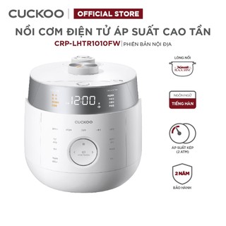 Nồi cơm điện áp suất cao tần CUCKOO 1,8 lít CRP-LHTR1010FW/FB - Phiên Bản Nội Địa- Áp suất kép - Hàng chính hãng