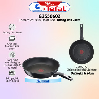 Chảo chiên tefal unlimited g2550602 - ultimate g2680472 - hàng chính hãng