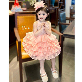 𝐏𝐞𝐨𝐧𝐲 𝐃𝐫𝐞𝐬𝐬 - váy cổ yếm hm78