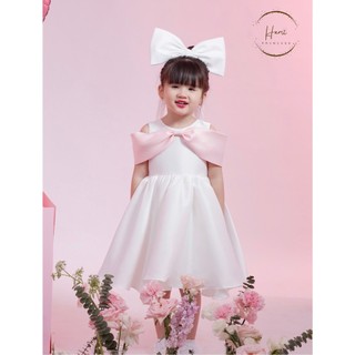𝐕𝐚𝐧𝐢 𝐃𝐫𝐞𝐬𝐬 - Váy Nơ Hồng Hm74 ( ảnh chính chủ)