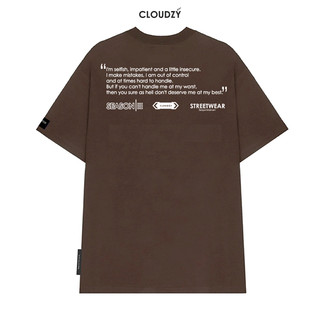 Áo thun nữ nam unisex tay lỡ phông local brand form rộng teen cổ tròn oversize CLOUDZY BE LOVED