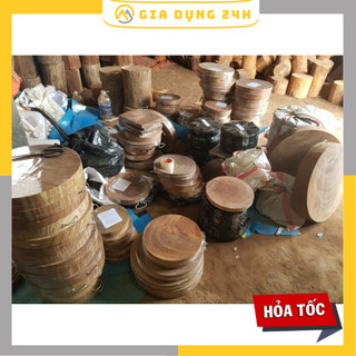 Thớt gỗ nghiến nguyên khối đường kính 29cm dày 3,5cm