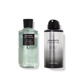 [Auth-Phân loại] Bộ sản phẩm Tắm dưỡng xịt thơm Body cho Nam Bath and Body Works - Graphite