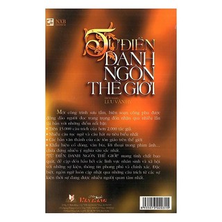 Sách - Từ Điển Danh Ngôn Thế Giới - VLB