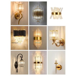 Đèn treo tường, đèn tường trang trí pha lê hapova cialy 1568 + tặng kèm bóng led