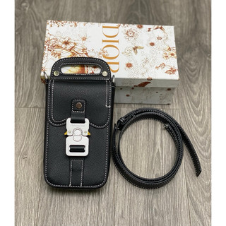 ⚡️[Hight Quality] Hàng Có Sẵn!! Túi Hộp Điện Thoại Di 0r Saddle Vertical - Điểm Nhấn Khóa Bấm Sang Trọng Full Box Nam Nữ