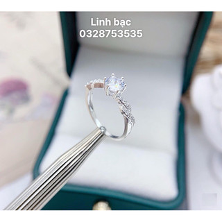 Nhẫn nữ bạc ta thân xoắn phụ kiện thời trang- Nhẫn bạc