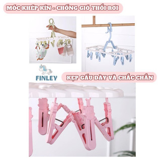 Móc Gấp Gọn Phơi Đồ Cho Em Bé - 29 Kẹp