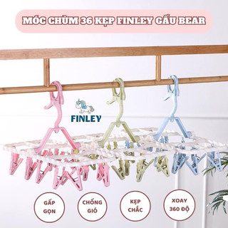 Móc Gấp Gọn Phơi Đồ Cho Em Bé - 29 Kẹp
