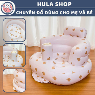 Ghế hơi tập ngồi cho bé cao cấp an toàn, bơm tay tự động, phù hợp cho bé từ 4 tháng tuổi