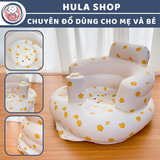 Ghế hơi tập ngồi cho bé cao cấp an toàn, bơm tay tự động, phù hợp cho bé từ 4 tháng tuổi