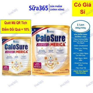 Sữa Calosure America+ 800g và 400g bảo vệ cơ xương khớp, tim mạch, chống đột quỵ - VitaDairy