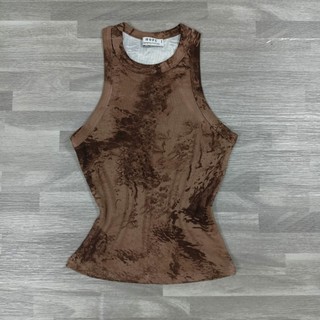 [ÁO BA LỖ HỌA TIẾT VẰN] vải thun gân co giãn chuẩn form co giãn 4 chiều