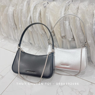 Túi ck kẹp nách mới màu bạc size 22