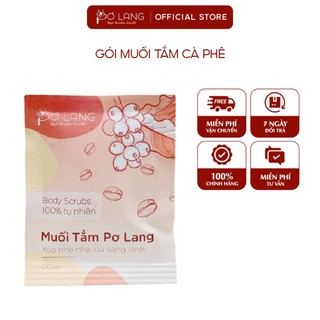 Gói Muối tắm cà phê Pơ Lang tẩy tế bào chết giữ ẩm cho da gói 12g