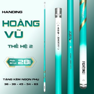 Cần cây tay Handing Hoàng Vũ f1 TH2 chuyên câu đơn câu đài chất liệu carbon cao cấp