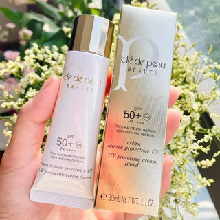 Kem chống nắng cle de peau beauty uv protective cream tinted spf 50+ pa++++