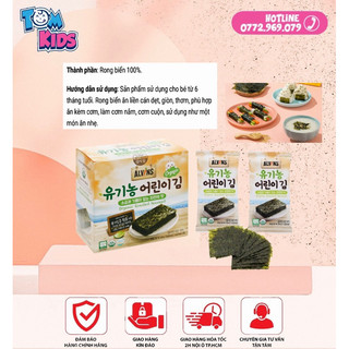 Date 12/2024 RONG BIỂN HỮU CƠ ĂN LIỀN ALVINS 1 GÓI LẺ