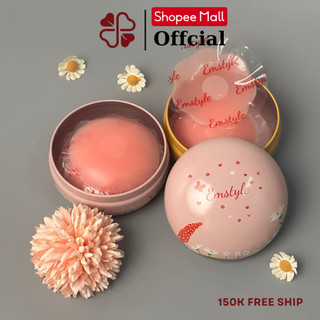 Miếng Dán Ngực Silicon EMSTYLE Dán Ti Hộp 5 Cặp Dán Che Nhũ Hoa Siêu Bám Dính Tái Sử Dụng Nhiều Lần 0001-0002