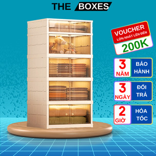 Tủ đựng quần áo, tủ đựng đồ cá nhân, tủ đa năng, tủ quần áo SHOE BOX 5 tầng đơn, tủ để đồ, có bánh xe di chuyển