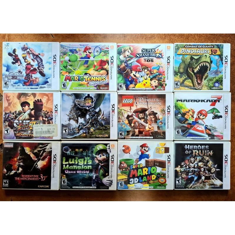 Băng game Nintendo 3ds Pokemon Sun, Monster Hunter 4G, Pokemon Moon, Mairio 3d Land
