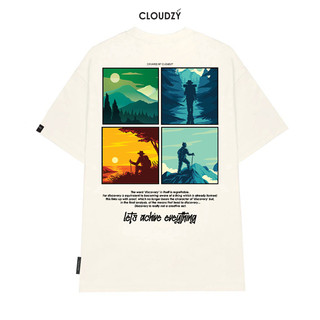 Áo phông local brand nam nữ unisex tay lỡ thun form rộng teen cổ tròn oversize cottonCLOUDZY EXPLORE