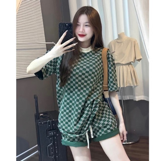 Bộ Đồ Basic họa tiết đơn giản, Chanh Xả, Set Bộ chất liệu Umi Thái siêu thích, Phù hợp đi chơi trend B06