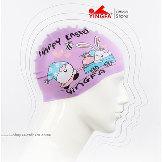 Mũ bơi trẻ em yingfa k0055 d21270 silicone đúc bé trai bé gái