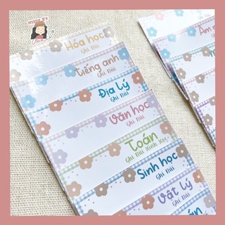 Lẻ sticker nhãn vở (mẫu mới) - loại thường