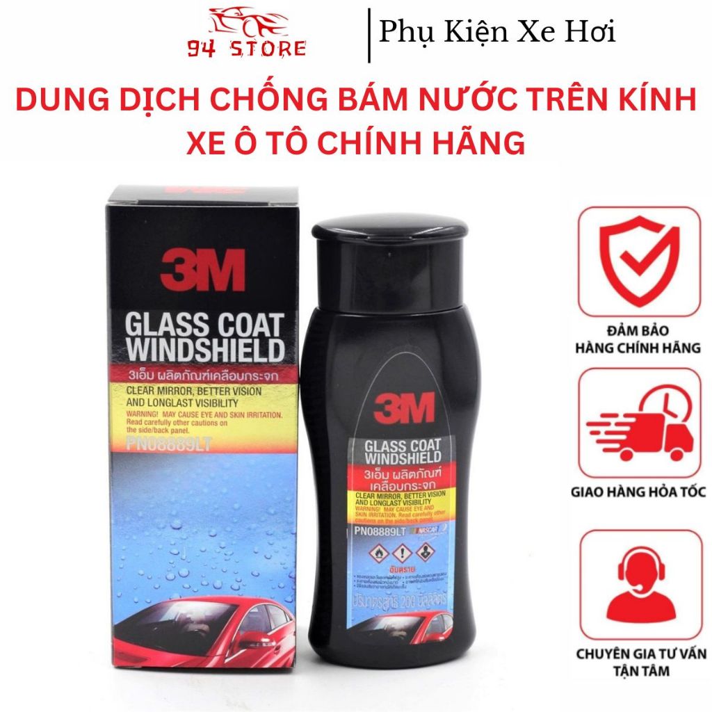 Dung dịch Chống bám nước trên kính xe hàng hiệu 3M...94Store