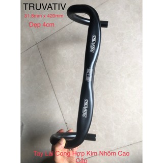  Ghi Đông Cong TRUVATIV Nhôm Cao Cấp Xe Đua Xe Đạp Fixed Gear 31.8mm Tay Lái Xe Đạp Cong 