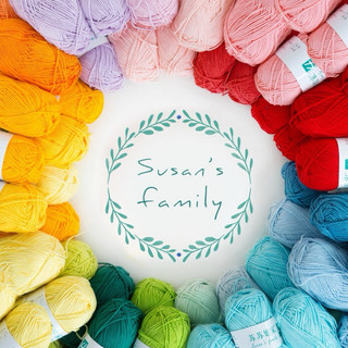 Len Susan 4 - len cotton mềm mịn chính hãng Susan Family, móc búp bê, thú bông Amigurumi