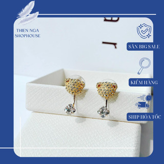 Khuyên tai nữ, trang sức gấu hồng, vàng teddy sang trọng,tinh tế fullbox_thien_nga_viet_nam