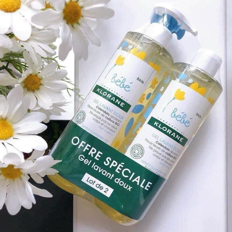 Sữa tắm gội cho bé KLORANE BEBE