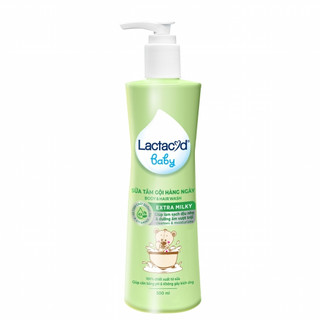 Sữa tắm gội ngừa rôm sảy cho bé Lactacyd milky 500ml