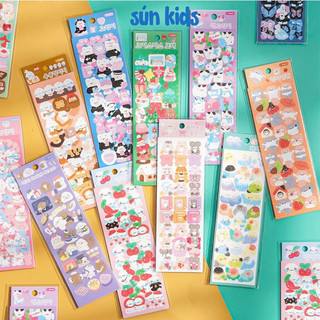 Combo 2 sticker dán dễ thương bé trai bé gái