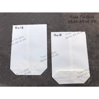 100 cái túi giấy trắng 13x18