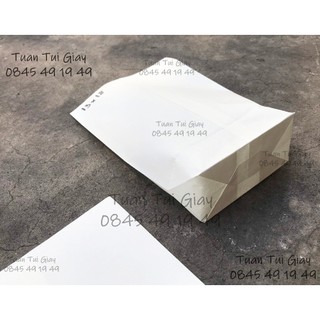 100 cái túi giấy trắng 13x18