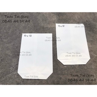 100 cái túi giấy trắng 13x18