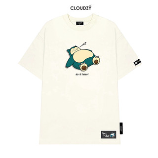 Áo thun nữ nam unisex tay lỡ phông local brand form rộng teen cổ tròn oversize cotton CLOUDZY LAZY
