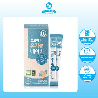 Men vi sinh Hàn Quốc Duolac Organic Xanh cho bé từ 1m hộp 30 gói