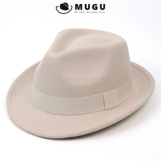 Mũ Phớt Nam Trung Niên FN44 Dáng Trilby - Nón Fedora Vành Ngắn Sang Trọng Chất Liệu Nỉ Cho Quý Ông | MUGU