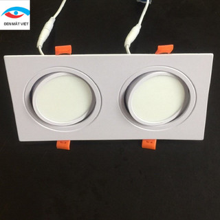 Đèn Âm Trần Đôi Tán Quang Vỏ trắng MẮT VIỆT MV-W701*2-TQ Công suất 14W Ánh Sáng Trắng Vàng Trung Tính
